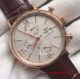 2017 Replica IWC Portofino Chronograph Watch Rose Gold White Dial Brown Leather (1)_th.jpg